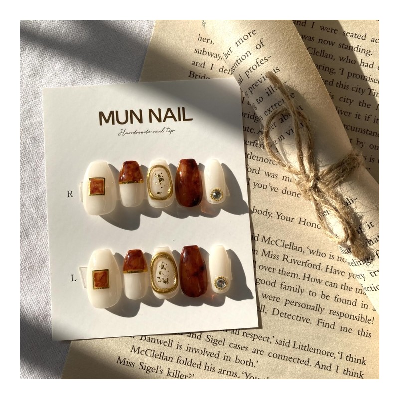 MunNail Brown Sugar Latte - Round / MunNail 흑당라떼 -