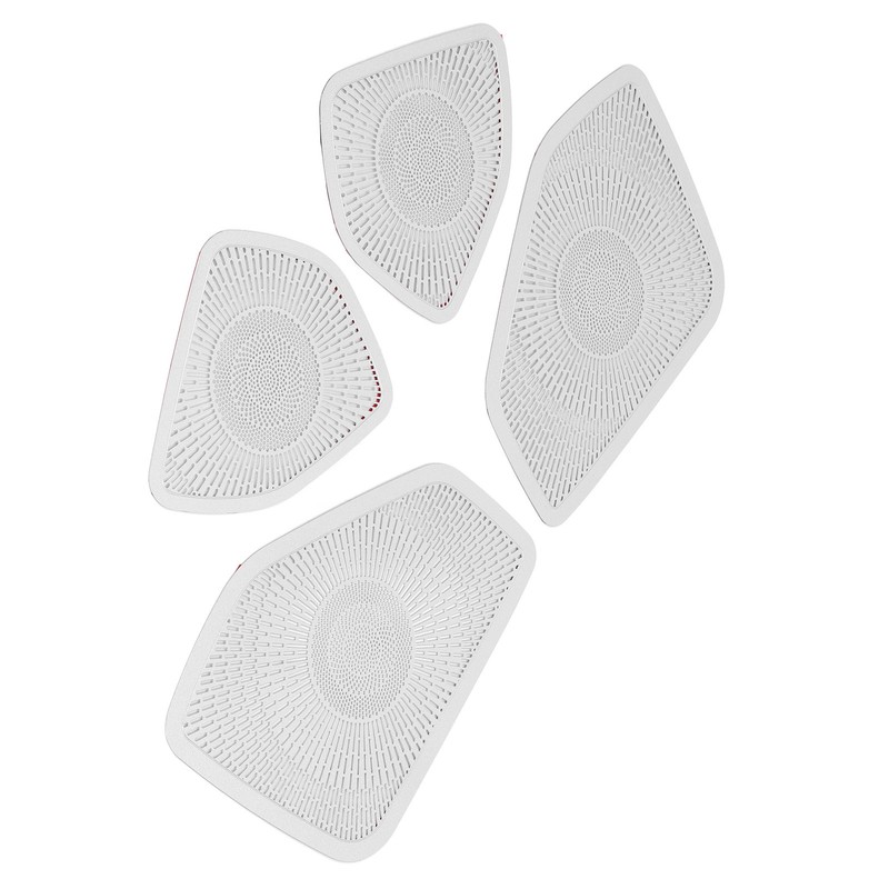 Car Door Speaker Cover Stainless Steel Speaker Grille Trim Replacement