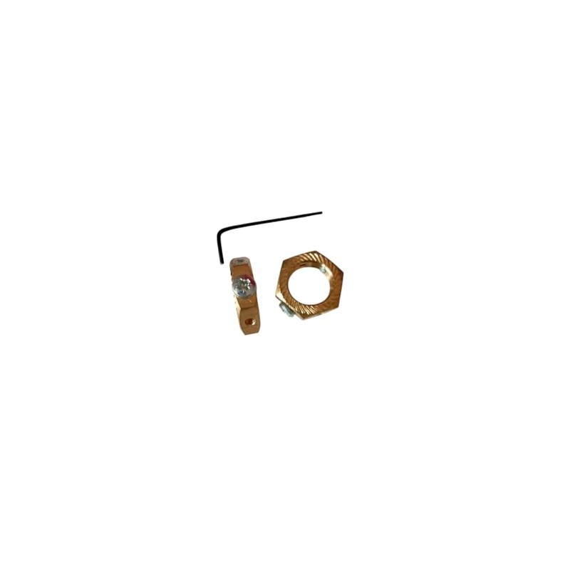 2 x 20mm Brass Earthing Locknut, 20mm Earth Nut M20