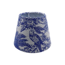 T Tulead Drum Lamp Shade Decor Lampshade Blue Embroidered Lamp Shade for E27/E14