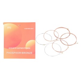 6 Pcs Acoustic Guitar Strings 11‑52 Gauge Warm Rich Tone High Carbon Steel Core Phosphor Bronze Guitar String Set