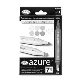 Royal and Langnickel Azure Marker Set 7/Package - Warm Gary Colours