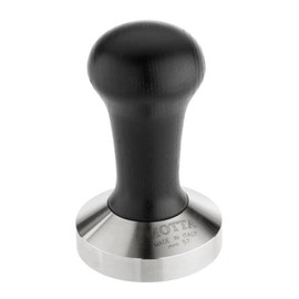 Motta 8170/B - Pressino con manico in legno nero e base in acciaio INOX, Ø 57 mm