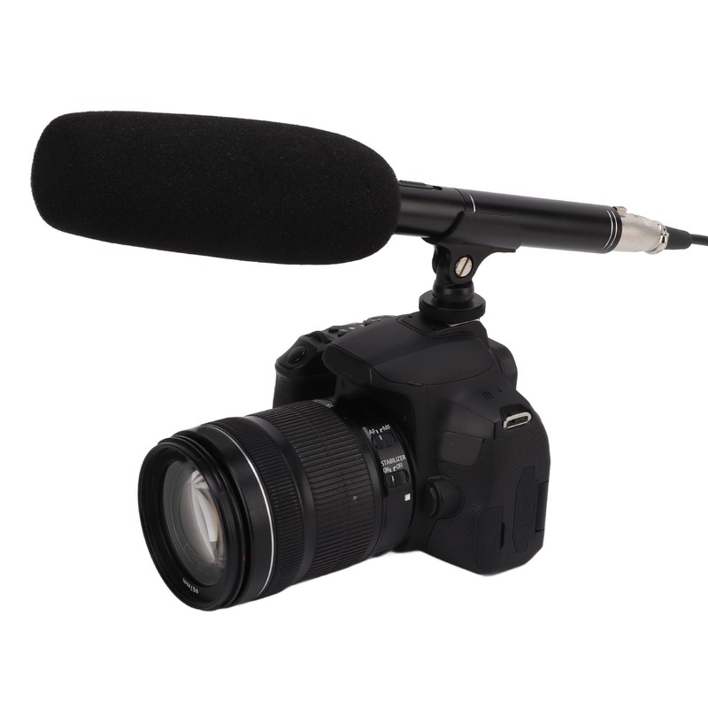 Interview Microphone Camera Condenser Mic High Sensitivity for Meeting Recording