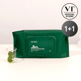 (1+1) VT Cica Mild Cleansing Tissue 50 sheets x 2 (100 sheets total) / (1+1) VT 시카 마일드 클렌징 티슈 50매 2개 (총 100매 구성)