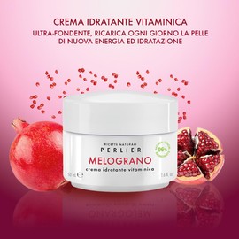 Perlier, Vitamin Moisturising Cream - Facial Treatments - Moisturising - Pomegranate - Vegan - 50 ml Glass