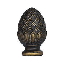 Urbanest Pineapple Lamp Finial, 2-inch Tall, Bronze with Gold Highlight
