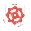 sourcing map Plastic Outside Faucet Round Wheel Handle, Square Broach