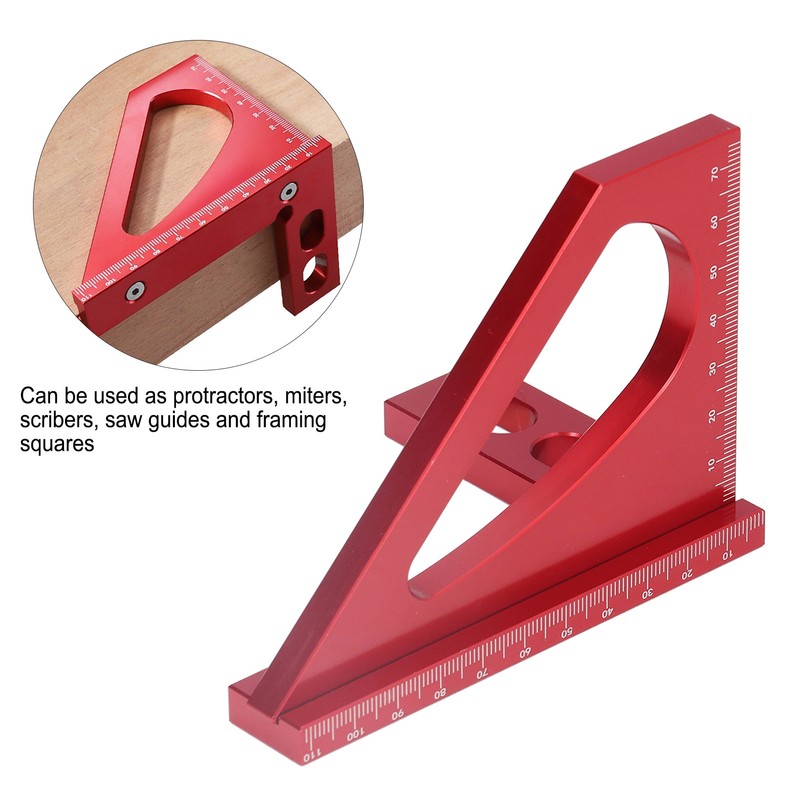 Angle Ruler 45 90 Degree Angle Aluminum Alloy Miter Protractor