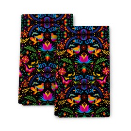 Mexican Kitchen Dish Towel set of 2, Mexican Kitchen decor, Soft Absorbent Hand Drying Baking Cooking Dish Cloth,Tea towel hand towels for kitchen Holiday Farmhouse Decor Tea Towels Set 16x24 in