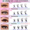 TOOCHUNAG Lash Extension Kit 384pcs Wispy Lash Clusters Kit 30D+40D+50D+60D