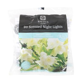 Baltus Candles Pack of 20 Tealight Night Light Candles with Sweet Pea & Jasmine Fragrance Limited Edition