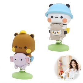 FHBHJNATC Pack of 2 Bobblehead Figures, Bubu Dudu Bobblehead, Dudu Bubu Bobblehead Figure, Car, Dolls, Desktop, Car Accessories, Cartoon Doll, Flood Play, Men and Women, Gifts