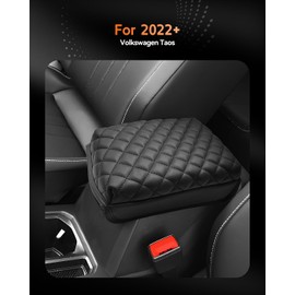 CDEFG for Volkswagen Taos 2022-2025 Center Console Cover Armrest Box Cover for VW Taos (S, SE, SEL) 2022 2023 2024 2025 Accessories Console Arm Rest Protector
