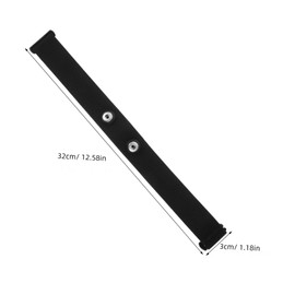 Mikinona Elastic Monitor Chest Strap Band for Fitness Enthusiasts Soft Comfortable Fabric Replacement Workout Belt for Accurate Tracking Black