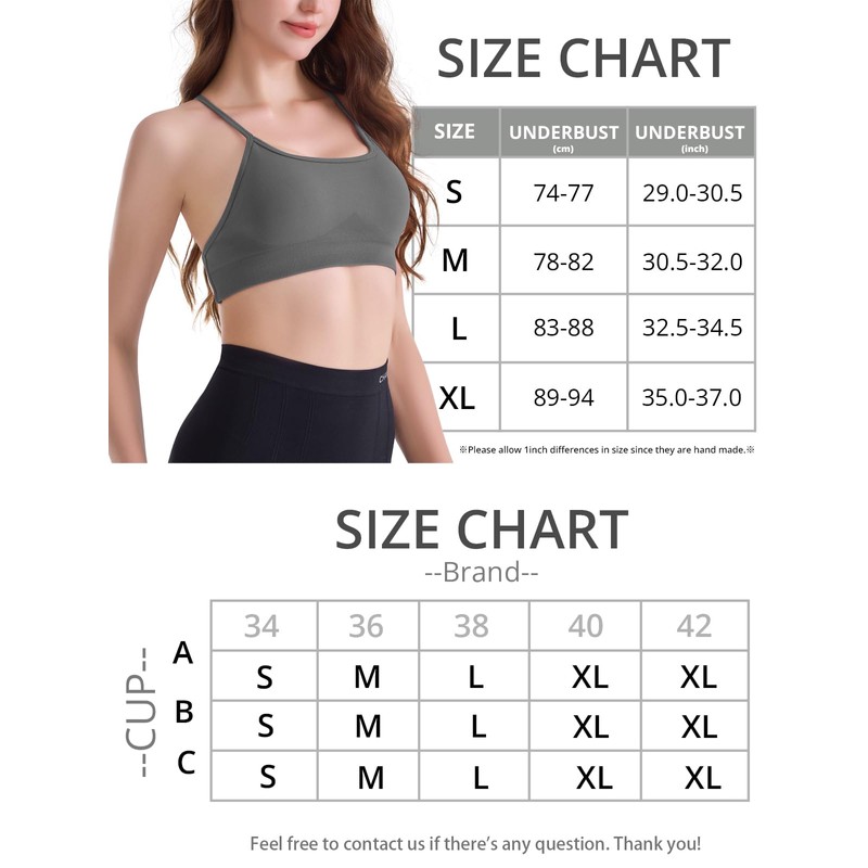 Channo Women's Nylon Sports Bra - Removable Padding Cross Back