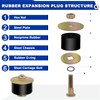 Daptemn 1-3/8" Rubber Expansion Freeze Plugs, 5PCS Automotive Engine Expandable