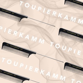 HERCULES SÄGEMANN - 190R-490R Toupierkamm | 9 Zoll Kamm mit Toupier-Zähnen für schnelles Styling | Nadel-Stielkamm für Locken-Wickler, Dauerwelle und Haarstyling