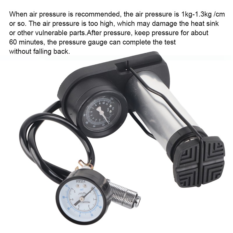 Double Barometer Computer Water Leakage Tester Cooling System Air Pressure