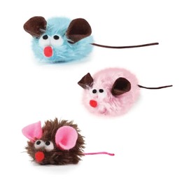 Fun, Furry, Feathered or Moppy Cat Toys Choose from a Variety of 2 Packs or 3 Packs (3 Pack Snuggle Mice)