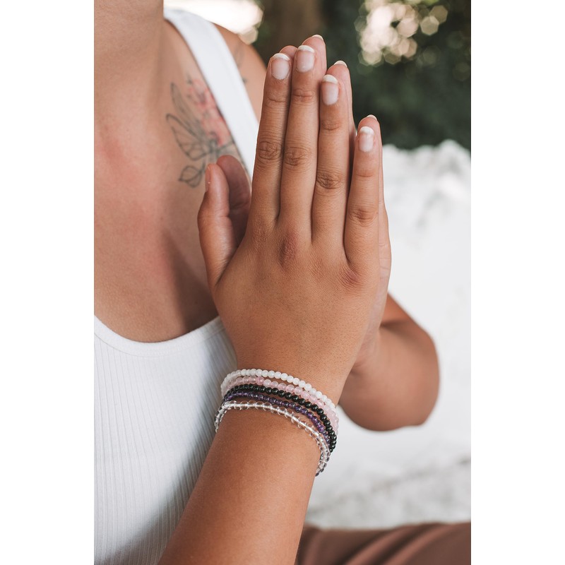 Lebensquelle Plus Mini ball bracelet, 4-5 mm, high-quality gemstone bracelet,