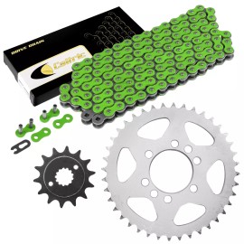 Kawasaki Green Drive Chain And Sprockets Kit for Kawasaki KFX400 KSF400A 2003-2006
