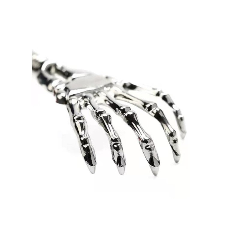 Premium Novelty Fun Extendable Back Scratcher Metal Telescopic Skeleton Massager