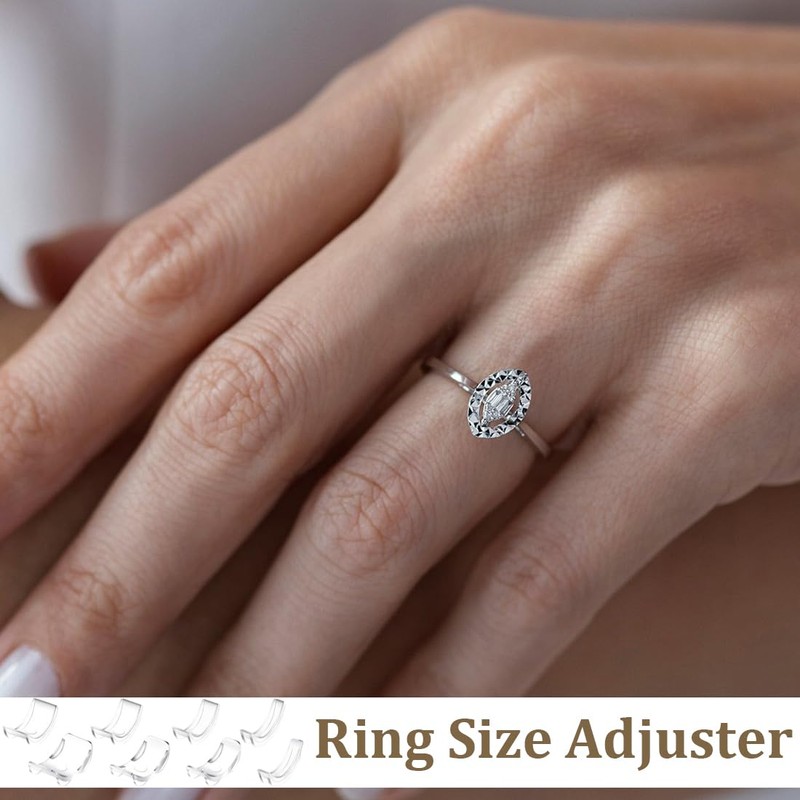 Pack of 12 ring size adjusters, ring reducer, invisible ring
