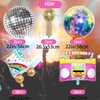 HXJFGDM Disco Ball Balloons - 22 Inch,Big Roller Skate Party