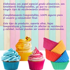 150 Capacillos De Colores 4 Premium Cupcakes Reposteria                                                                                               