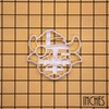 BAKERLOGY Christmas Scottish Highland Cow Face Cookie Cutter - Detailed