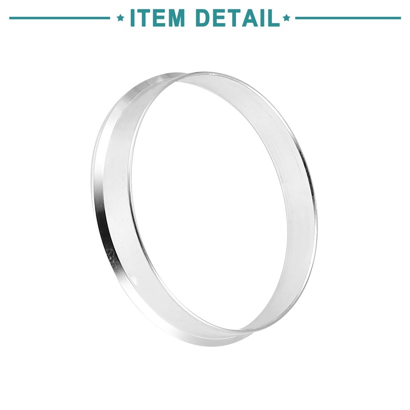 ACROPIX 56.1 to 54.1mm Hub Centric Rings Silver Tone -