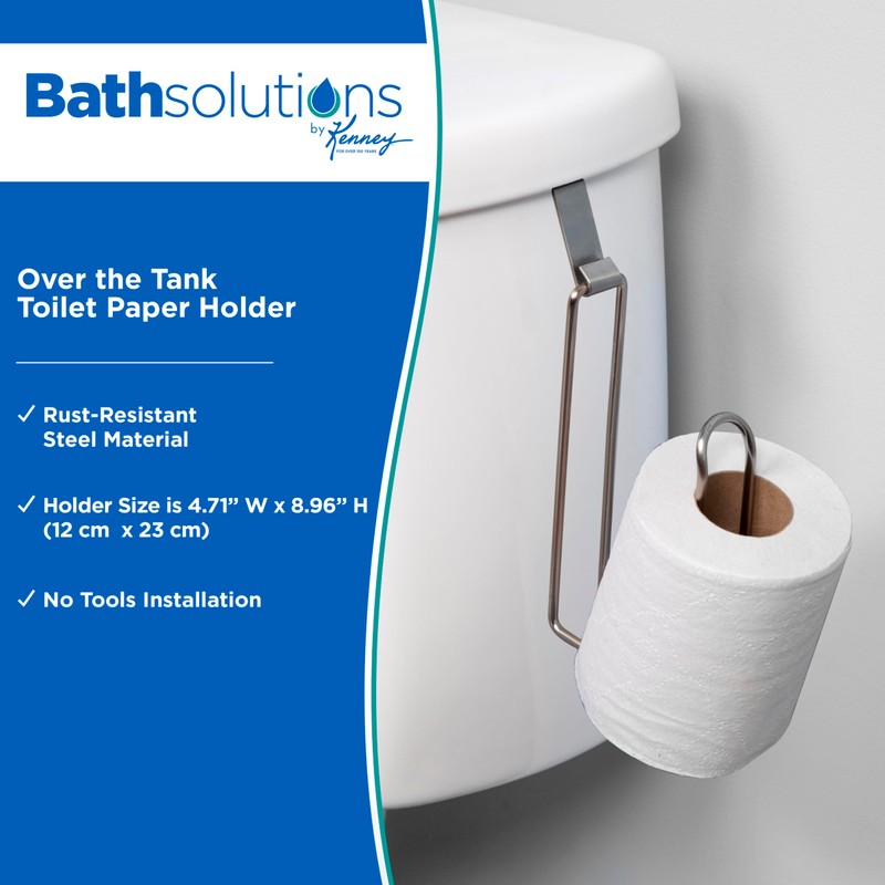 Kenney Tank Toilet Paper Holder, Brushed Nickel