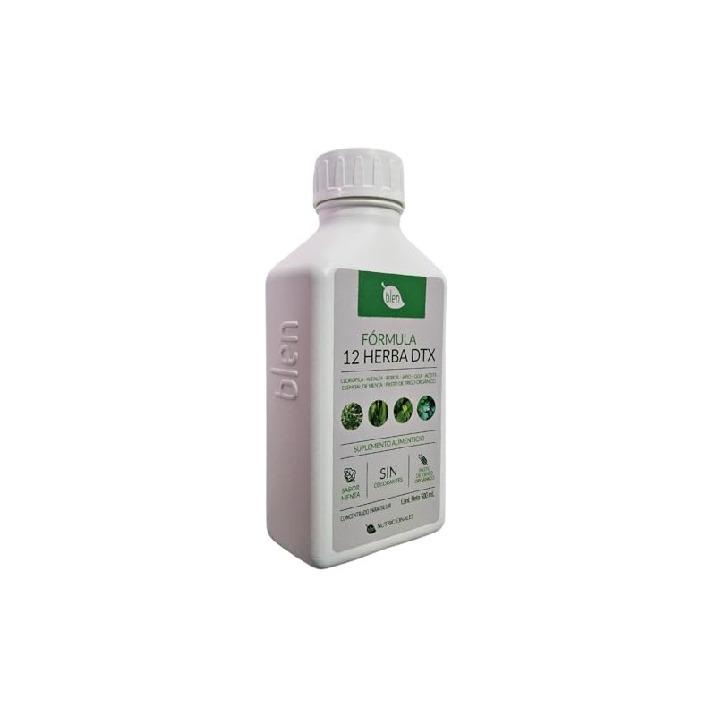 Fórmula 12 Herba DTX Blen 500 ml Clorofila, Alcachofa, Diente