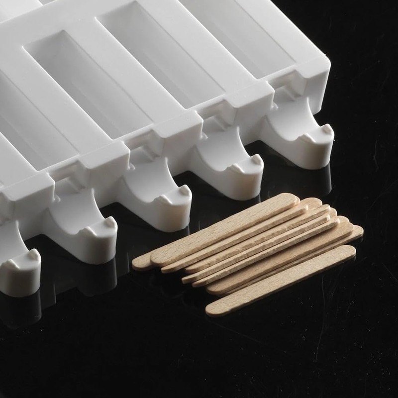 Silikomart Mini Wooden 100 Sticks for Ice-Cream Bars, Brown Wood