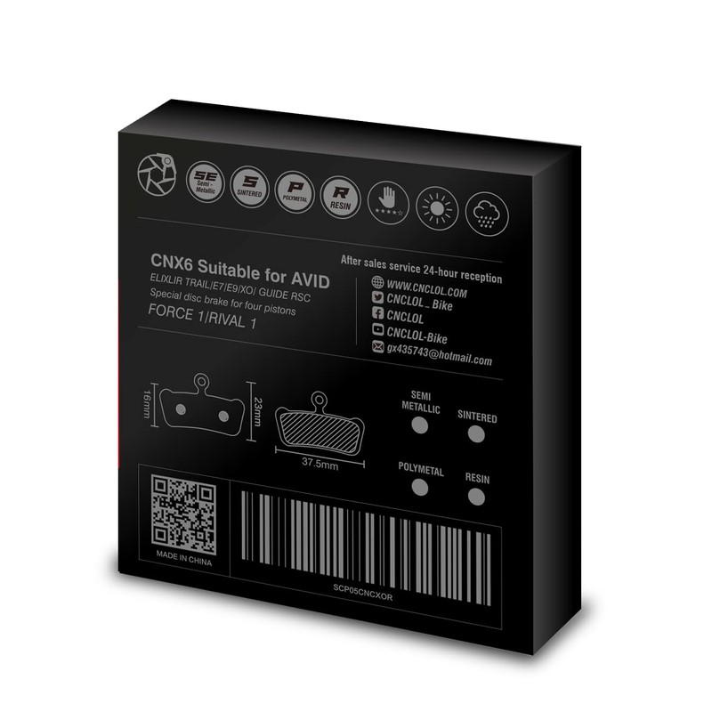 CNCLOL Bike Disc Brake Pads For Avid XO/XX Trail/Elixir 7