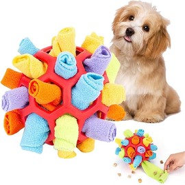 AIMALL Interactive Snuffle Ball Dog Toy: Slow Feeder Training Toy to Enhance Foraging Skills, Durable and Portable, Ideal for Small to Medium Dogs