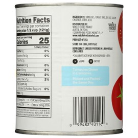 365 by Whole Foods Market, Diced Tomatoes, 28 Ounce