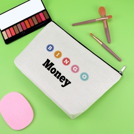 Bingo Gifts Bingo Money Game Makeup Bag Bingo Player Gifts Funny Gambler Gifts Casino Lovers Gift Cosmetic Bag Bingo Lover Gift Casino Gambling Gift Christmas Birthday Gifts Travel Cosmetic Pouch