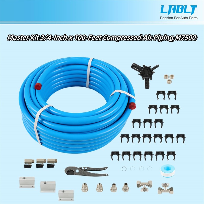 LABLT Master Kit 3/4-Inch x 100-Feet Compressed Air Piping M7500