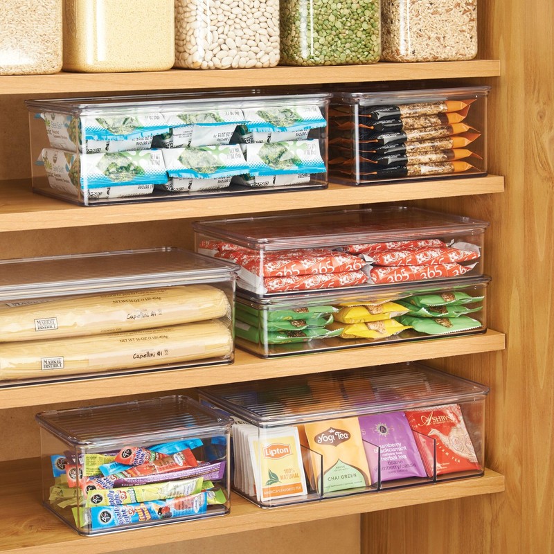 iDesign Recycled Plastic Pantry and Kitchen Storage, Freezer and Fridge