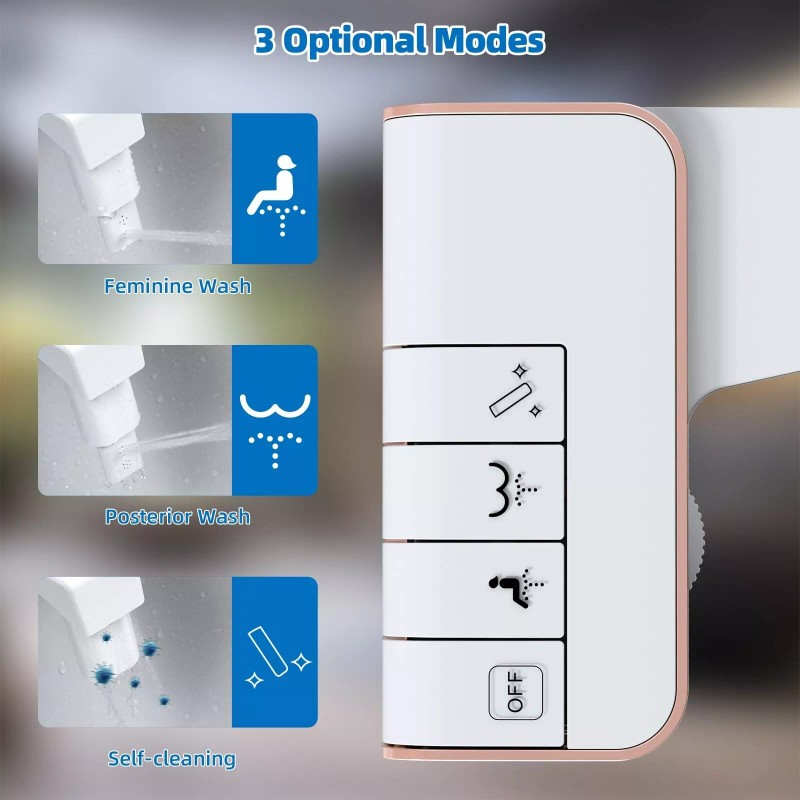 Hibbent Bidet Fresh Water Spray Kit Non Electric Toilet Seat