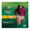 Depend Protection Plus Ultimate Underwear for Women, Large (84 Count)