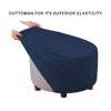 VIENLOVE Round Ottoman Slipcover Polyester Blend Footstool Protector Covers Stretch
