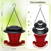 Solar Bird Feeders for Outside Hanging Metal Wild Bird Feeder
