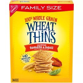 Wheat Thins Sundried Tomato & Basil Whole Grain Wheat Crackers Family Size 13oz