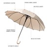 Trenovo One-piece seamless leak-proof petal-shaped long-pole umbrella open diameter 45