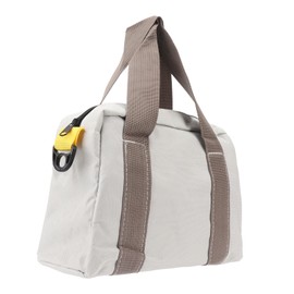 Wide Mouth Tool Bag, Portable and Universal Waterproof High Bearing Capacity Hardware Storage Canvas Case Handbag for Auto Repair, Woodworking, Technicians Gray (16in)