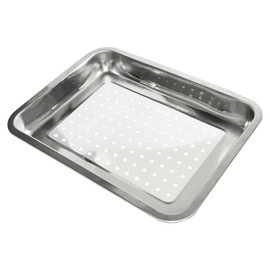 Grandios GD-ANATRAY Stainless Steel Tray, Perforated Bat, Cookware, Kitchen Utensils, Colander, For Squid