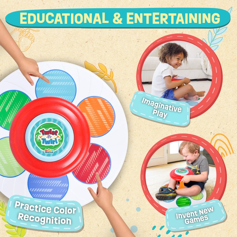 Twist N Twirl Classic Spinning Activity Toy for Toddlers Ages